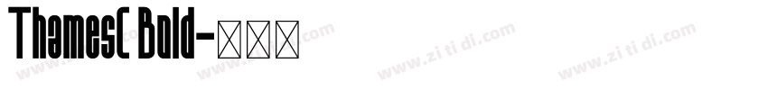 ThamesC Bold字体转换
